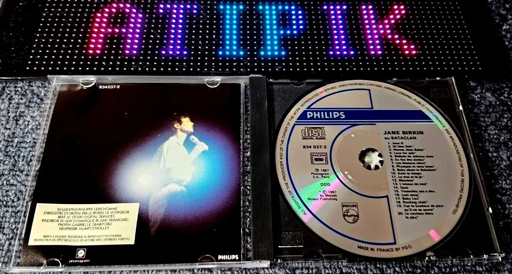 🎤 Jane Birkin - In The Bataclan - Live-cd Cult Gainsbourg Collector 📀 – photo 3